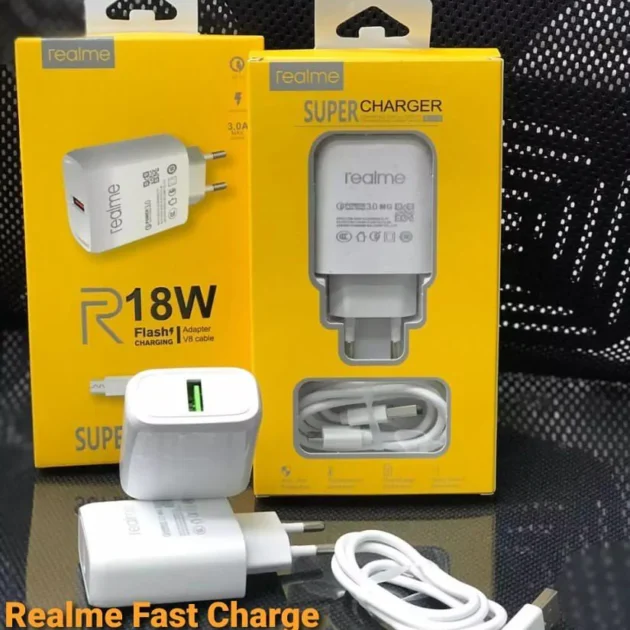 Chargeur super rapide Realme 18W avec câble Type-C