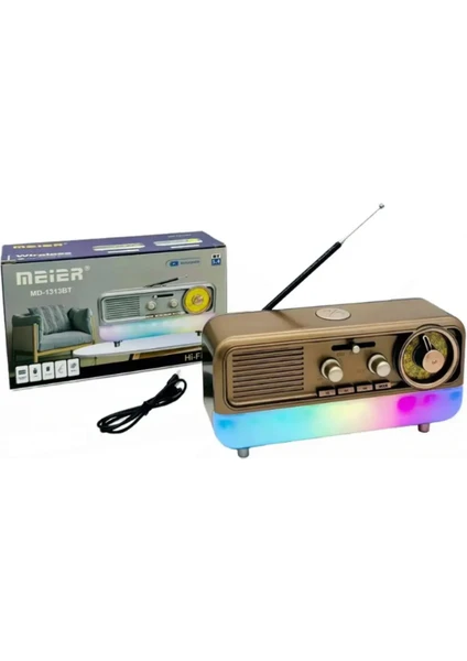 Radio AM Sw, lecteur Mp3 USB TF 1313BT